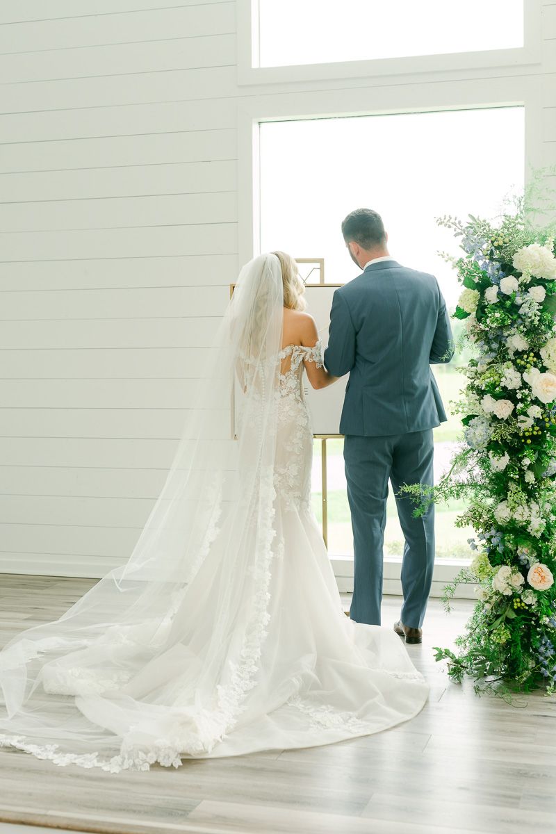 ceremony at The Farmhouse Texas wedding venue
