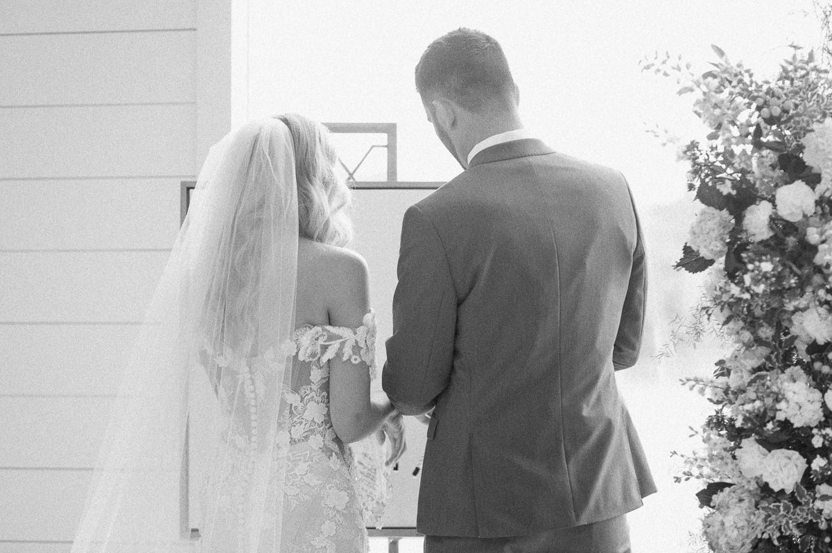 ceremony at The Farmhouse Texas wedding venue
