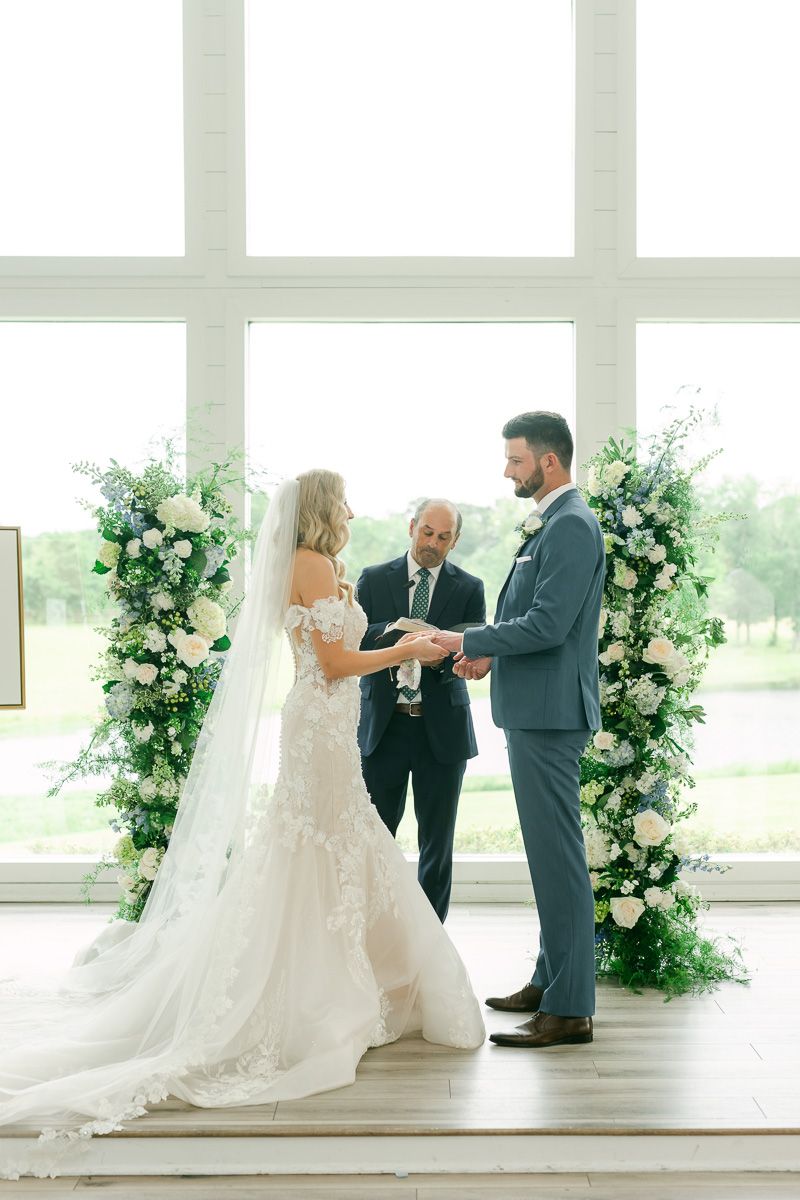 ceremony at The Farmhouse Texas wedding venue