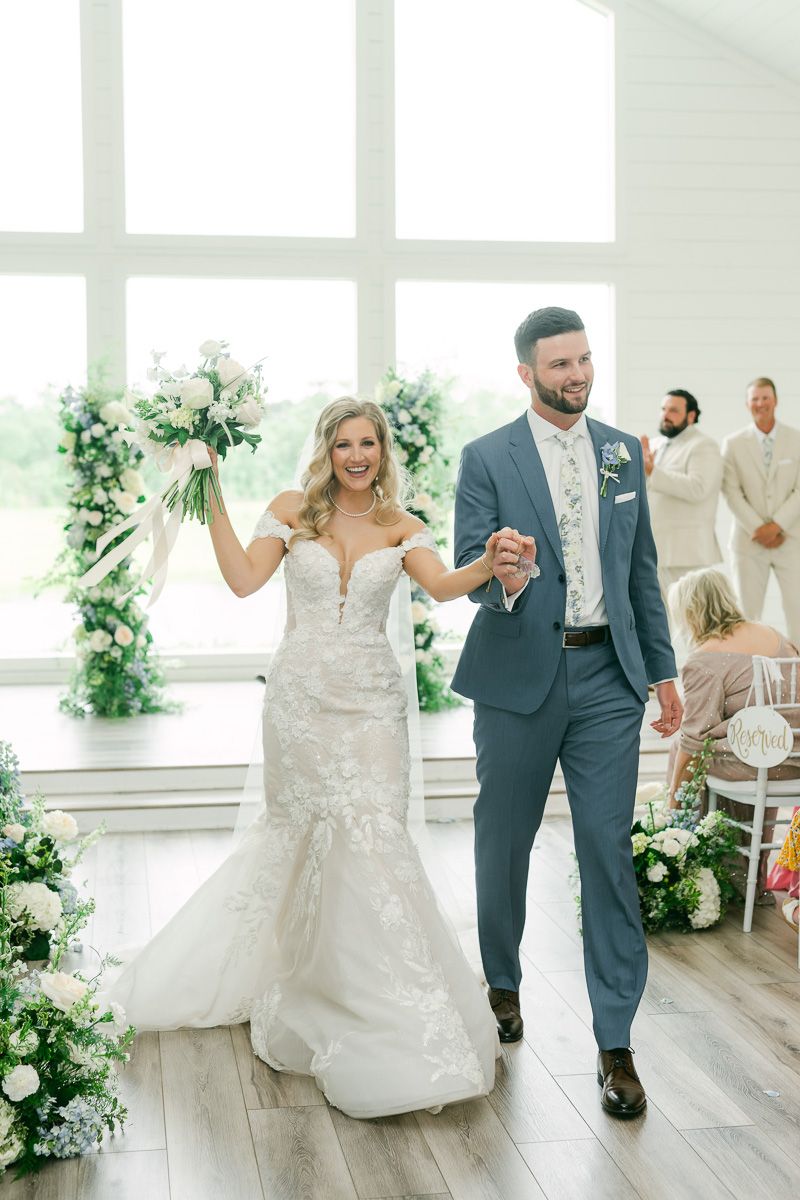 ceremony at The Farmhouse Texas wedding venue