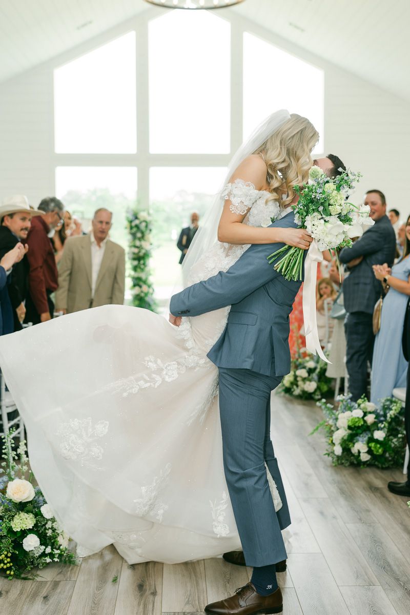 ceremony at The Farmhouse Texas wedding venue