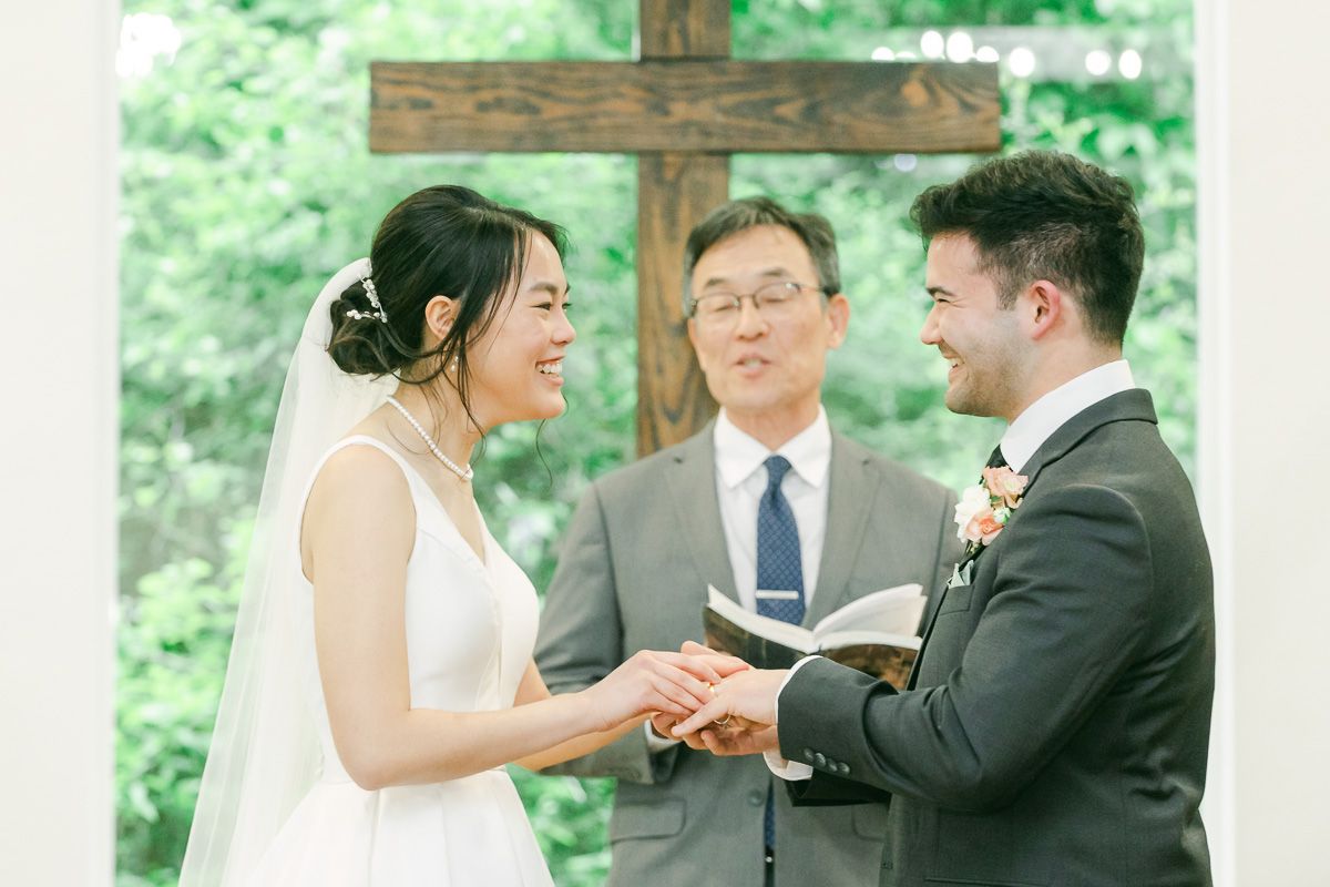 wedding ceremony in Plantersville, Texas 