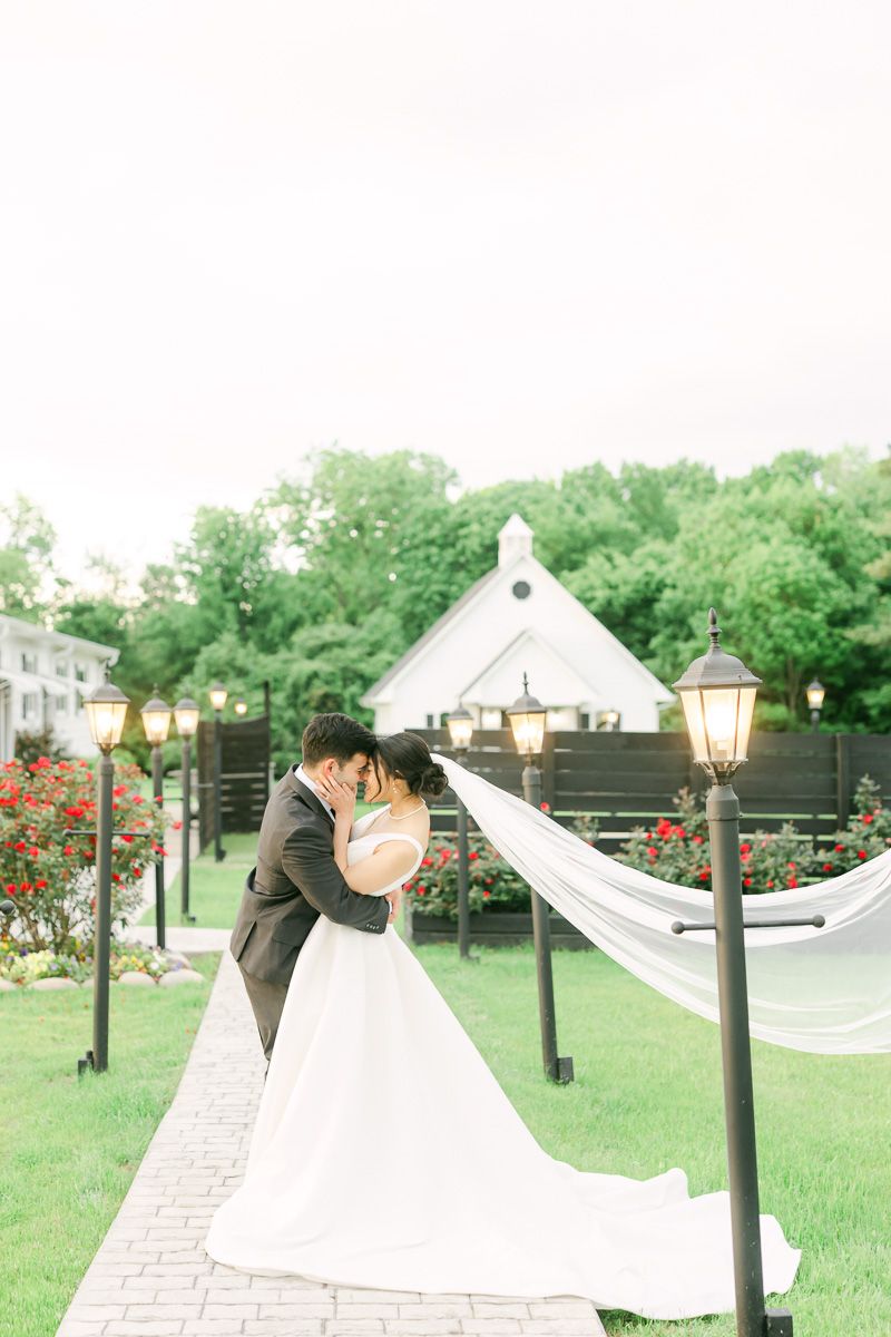 bride and groom at venue 311