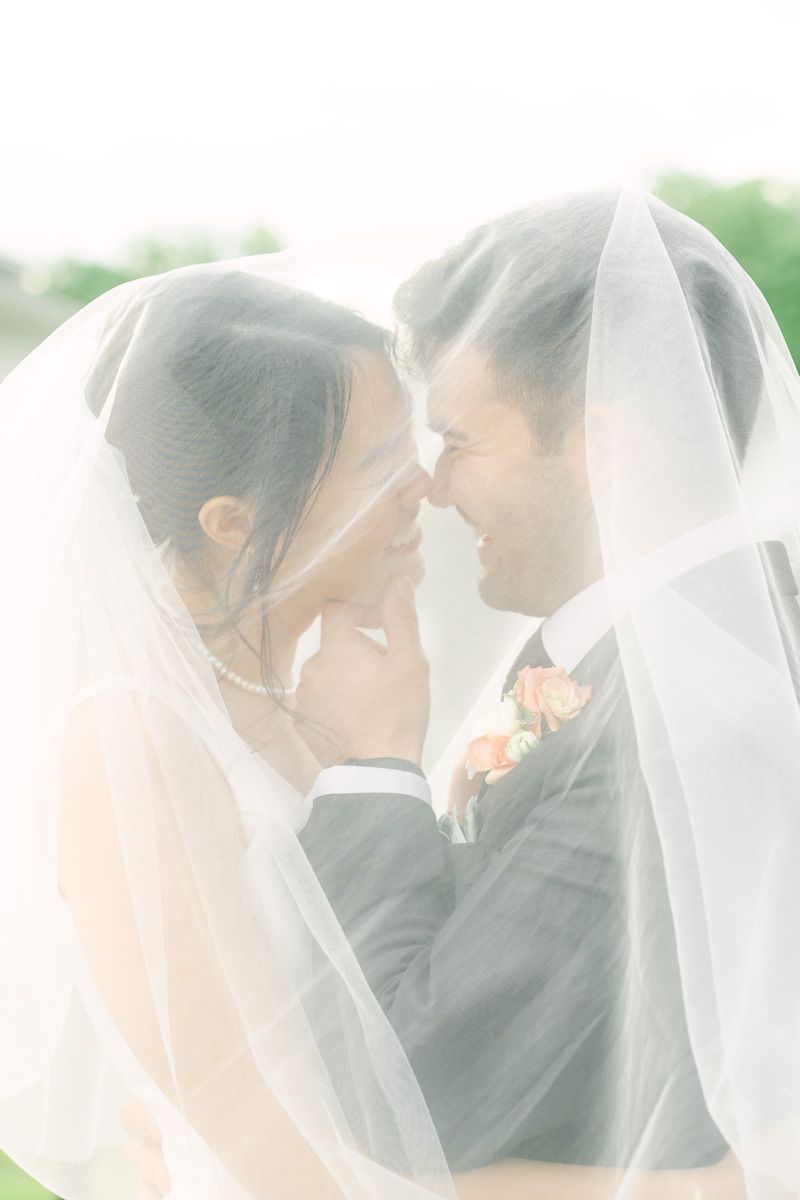 couple under the veil