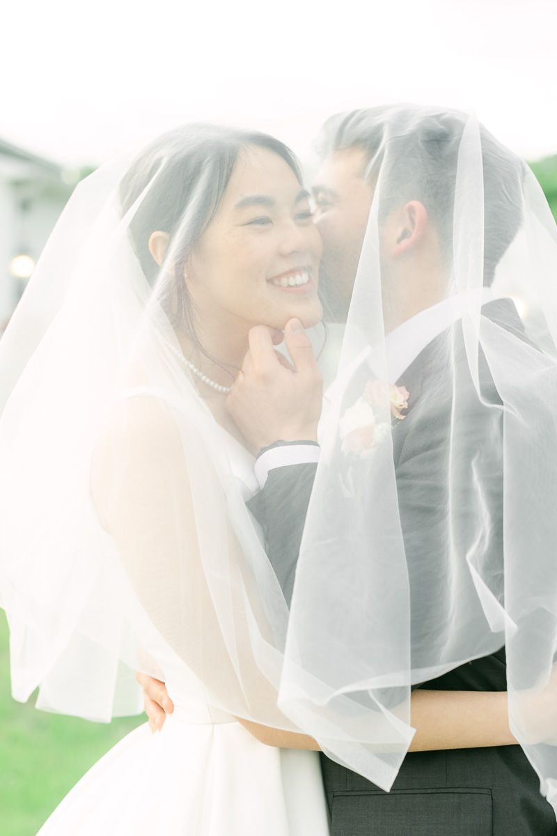 couple under the veil
