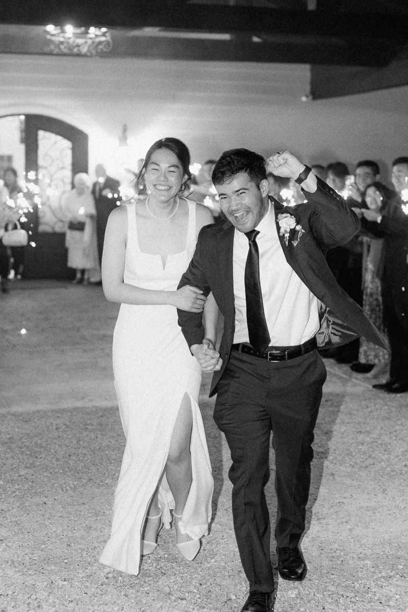 wedding reception exit