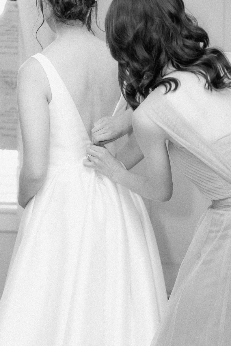 bride getting ready at Venue 311