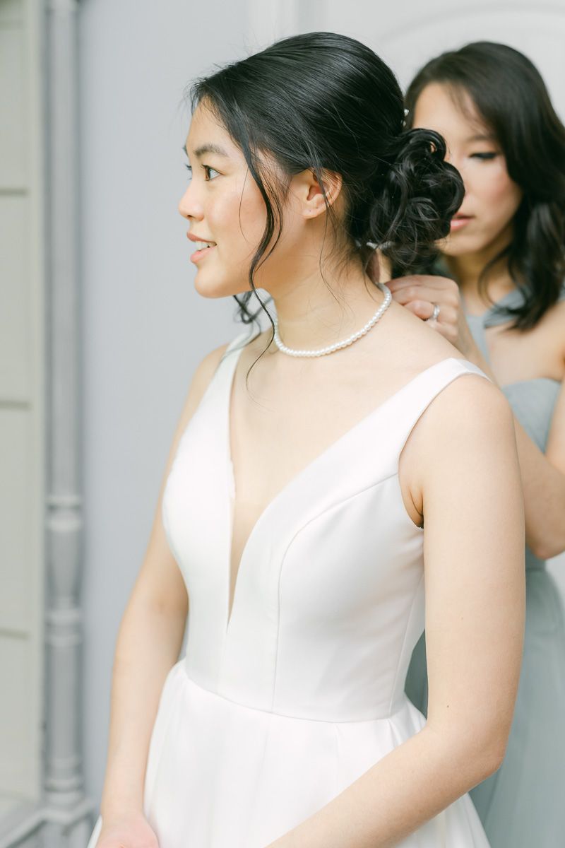 bride getting ready at Venue 311