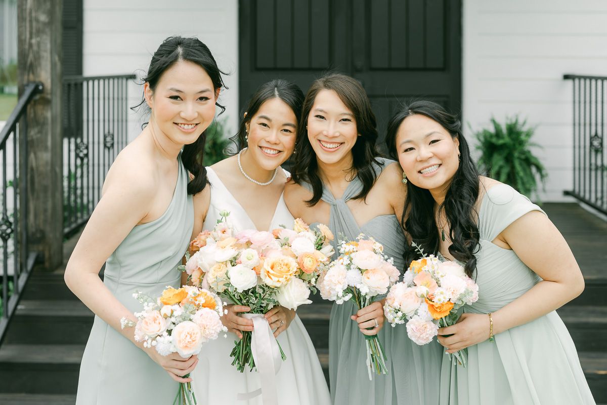 wedding party outside chapel at Venue 311