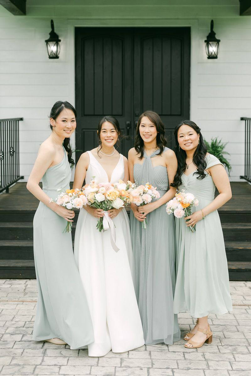 wedding party outside chapel at Venue 311