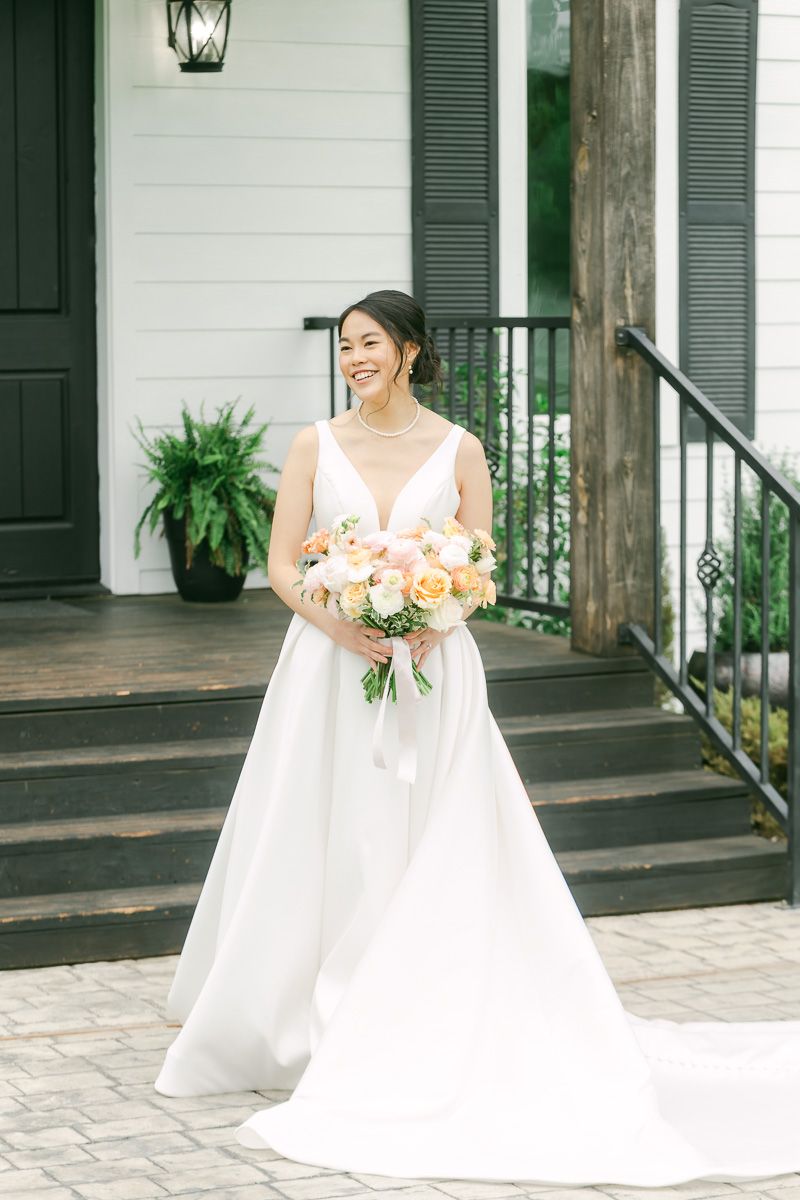bride outside chapel at Venue 311