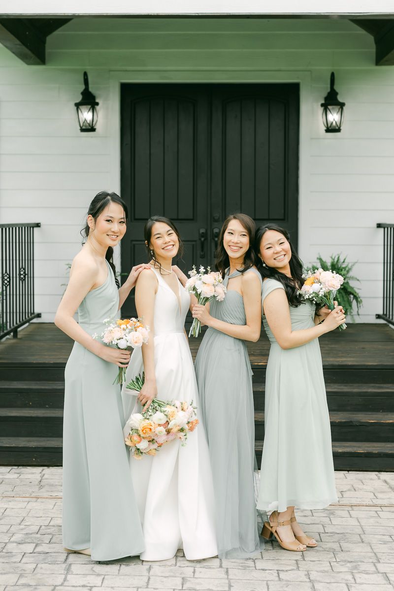 wedding party outside chapel at Venue 311