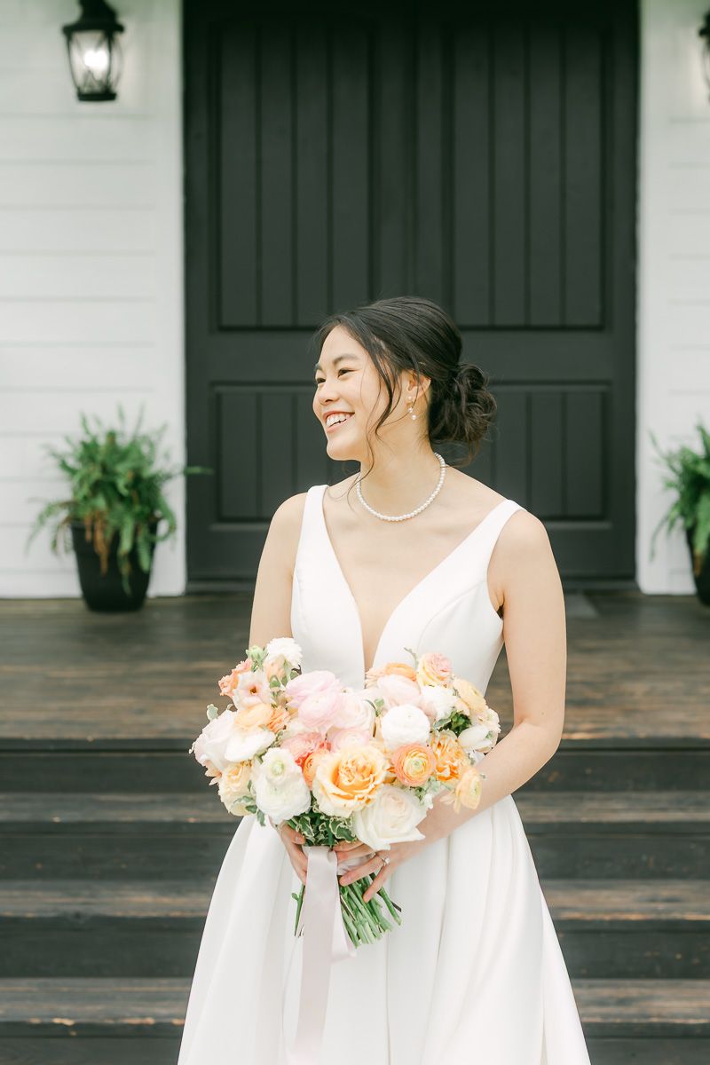 bride outside chapel at Venue 311