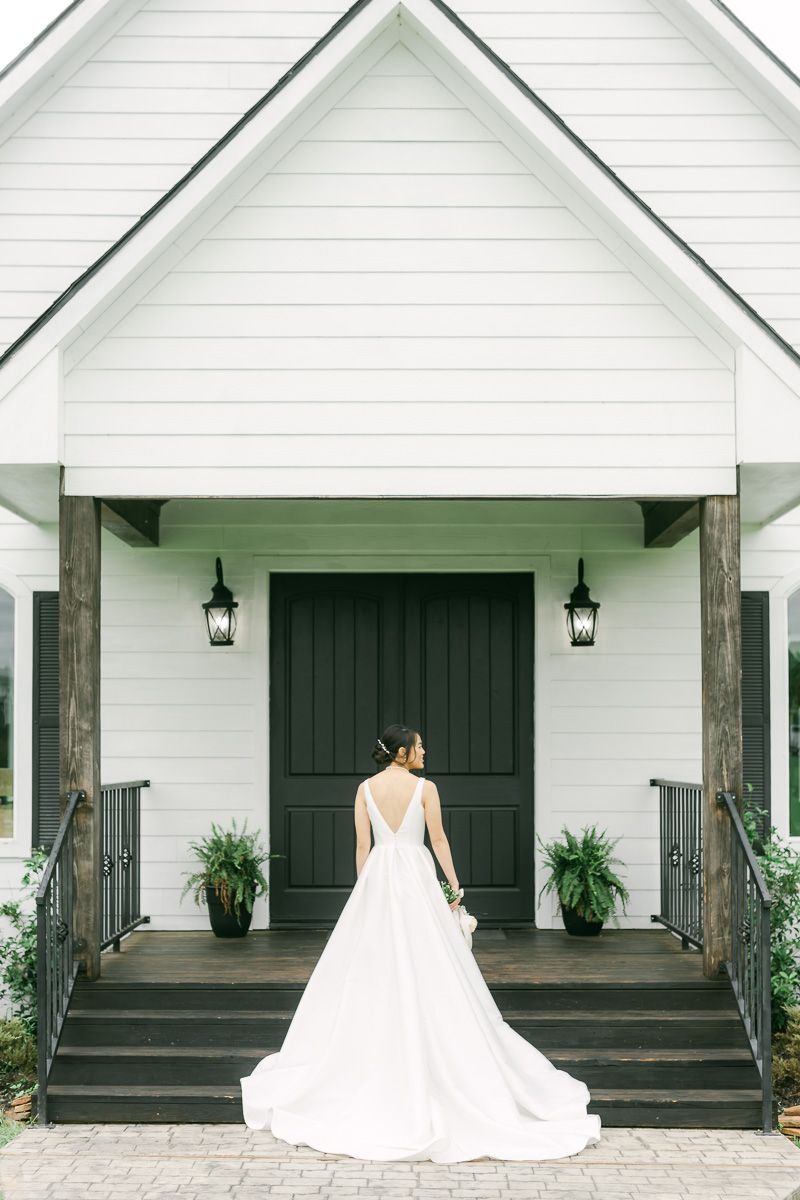 bride outside chapel at Venue 311