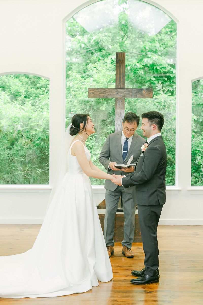 wedding ceremony in Plantersville, Texas 