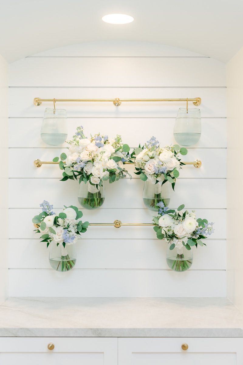 The Blue Magnolia wedding venue floral display