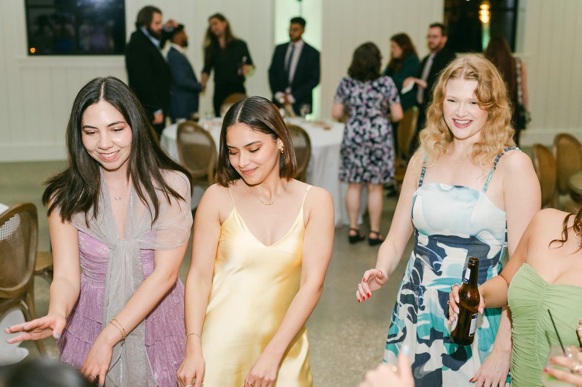 dancing at Magnolia, Tx wedding reception