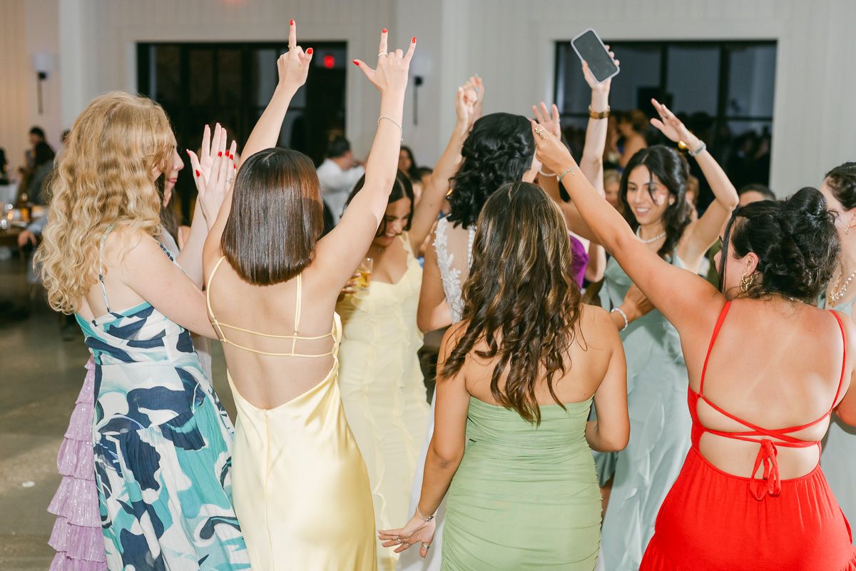 dancing at Magnolia, Tx wedding reception