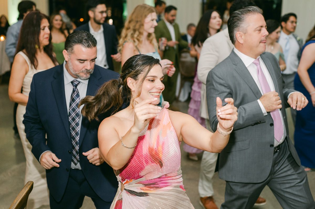 dancing at Magnolia, Tx wedding reception