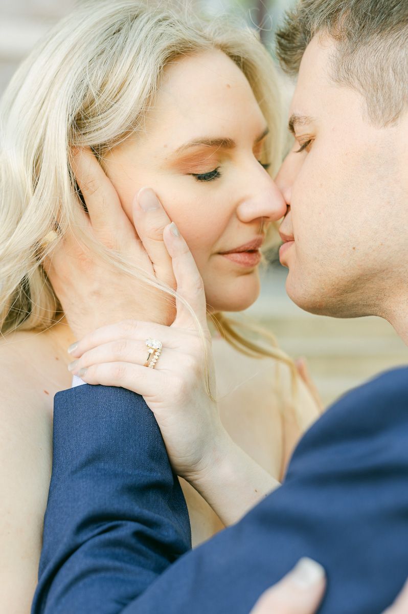 bride and groom in Downtown Houston 