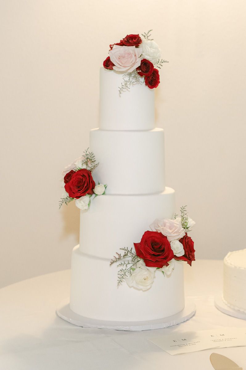 burgundy wedding reception details