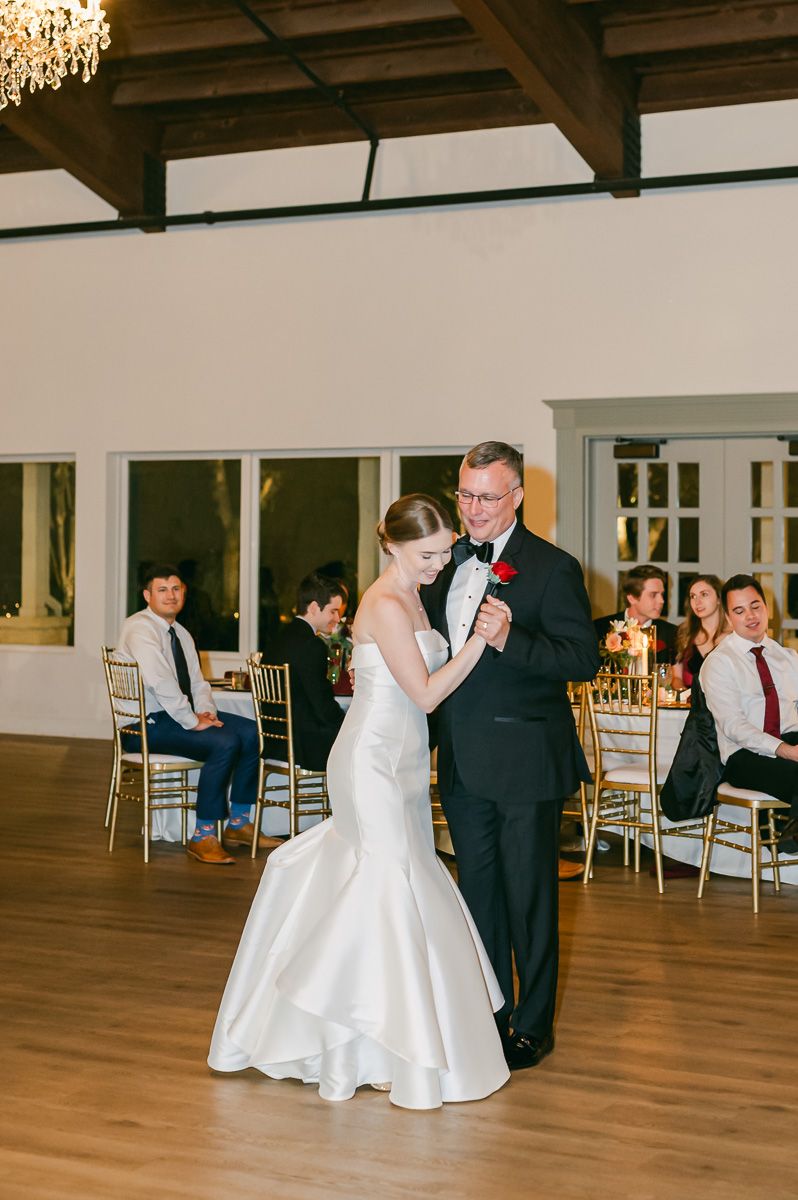 father daughter dance at Briscoe Manor wedding reception 