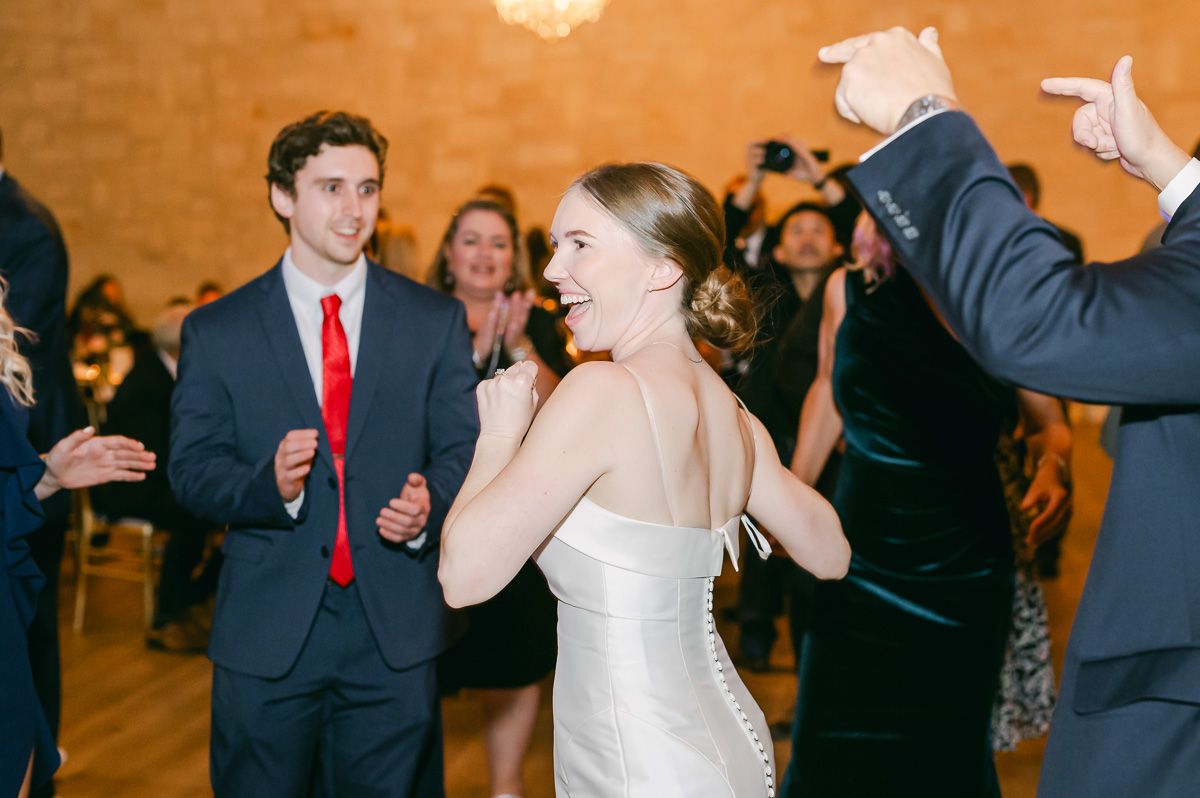 reception dancing at wedding in Richmond, Tx