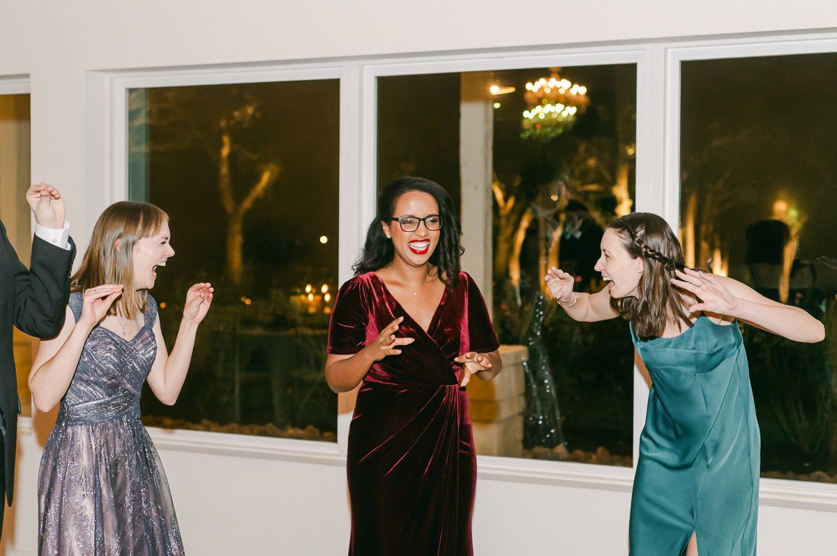 reception dancing at wedding in Richmond, Tx