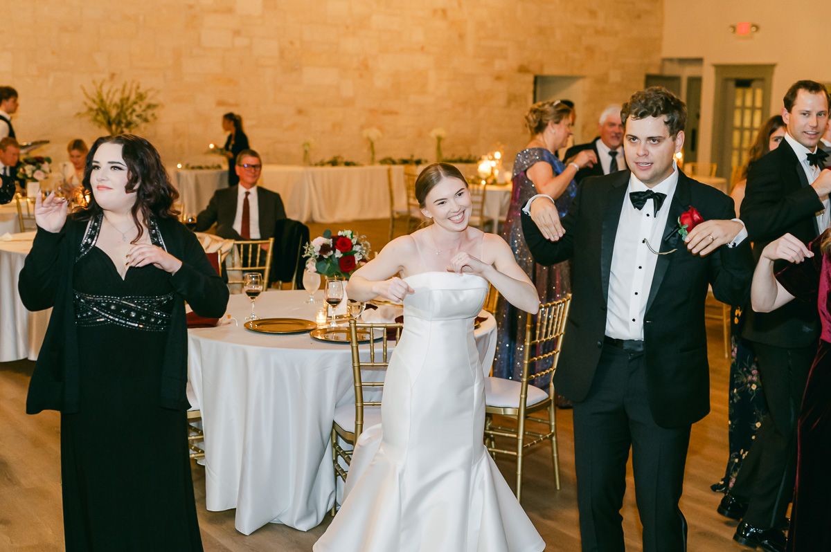 reception dancing at wedding in Richmond, Tx