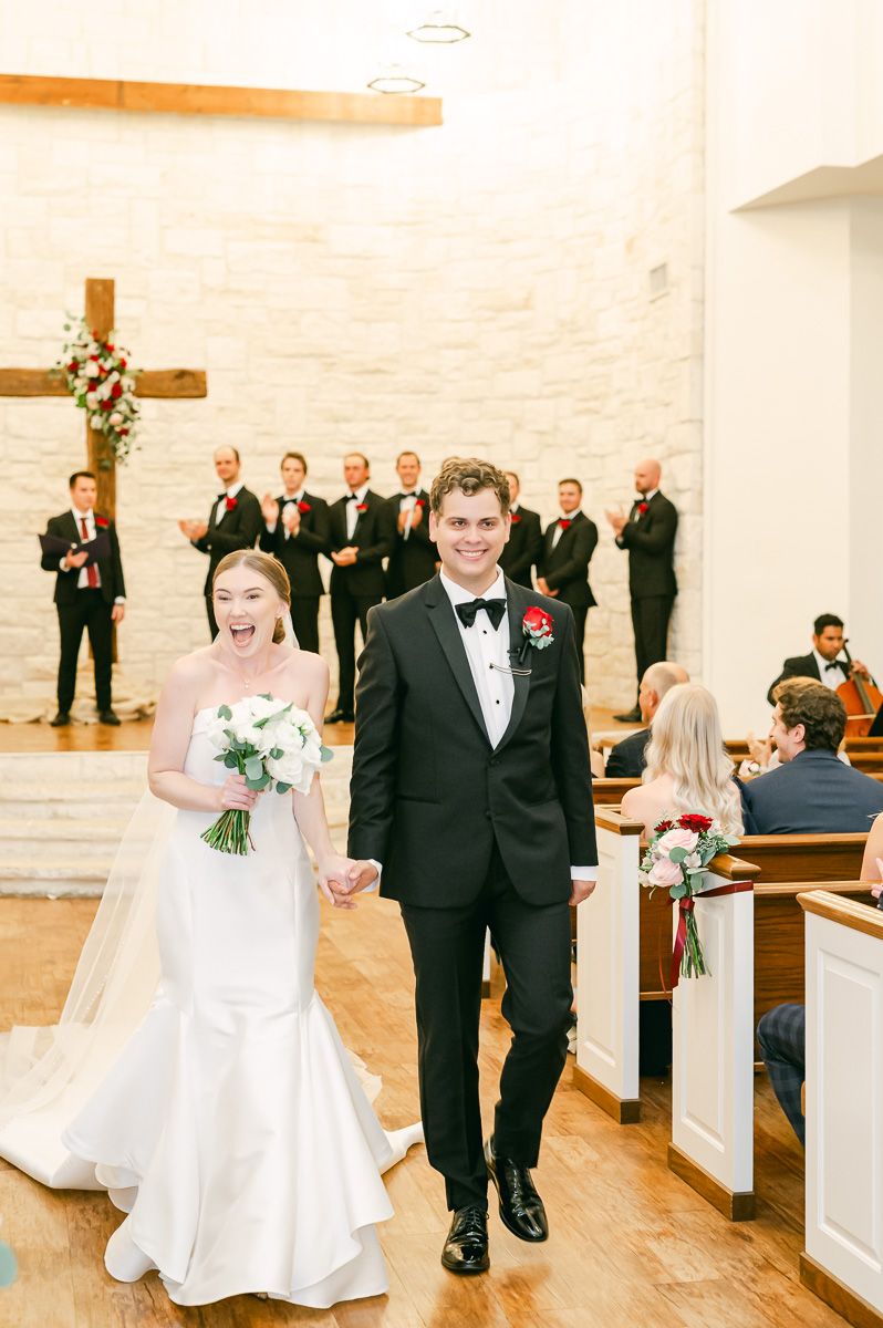 black tie wedding at Briscoe Manor