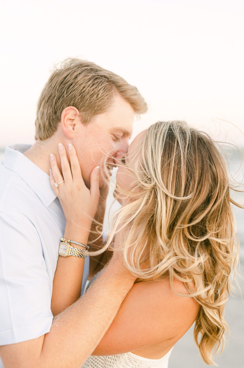 couple on beach in galveston