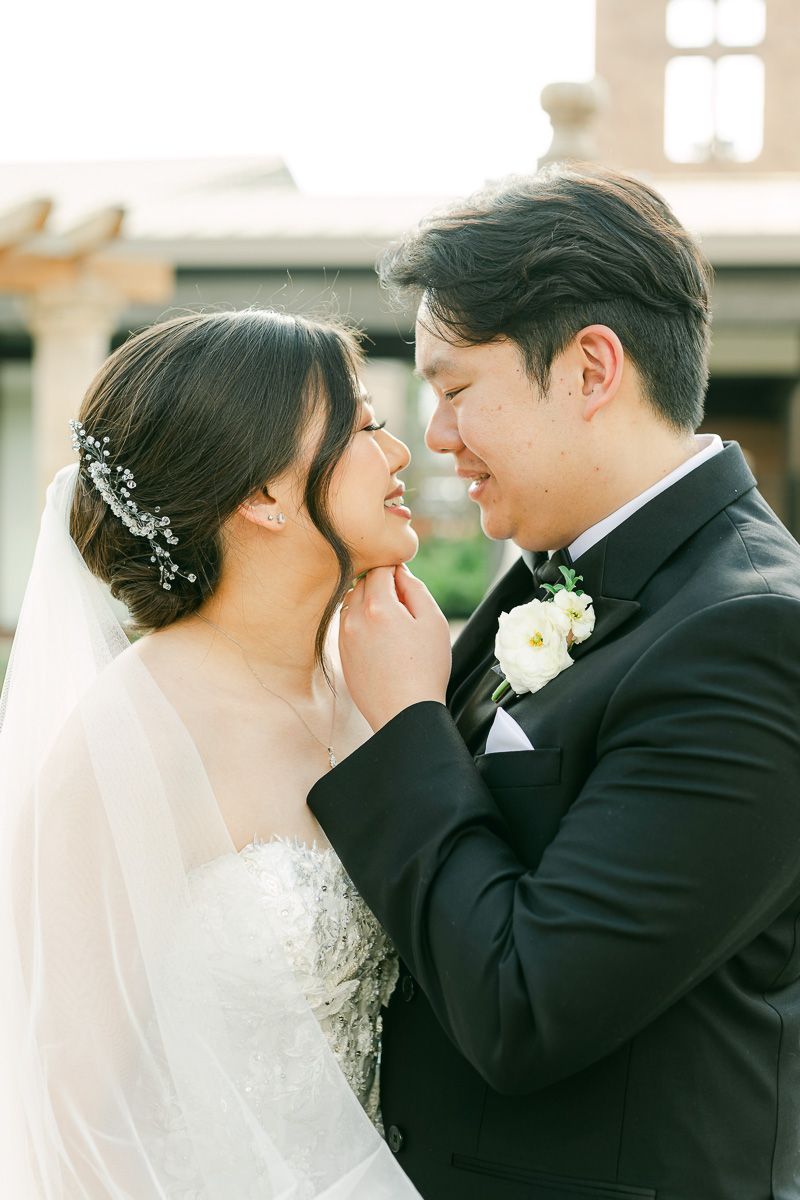 bride and groom after wedding ceremony in Houston