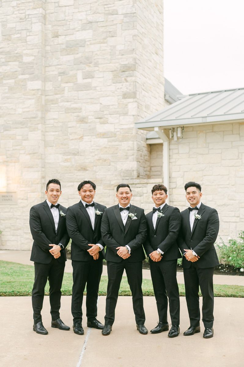 groomsmen at Briscoe Manor