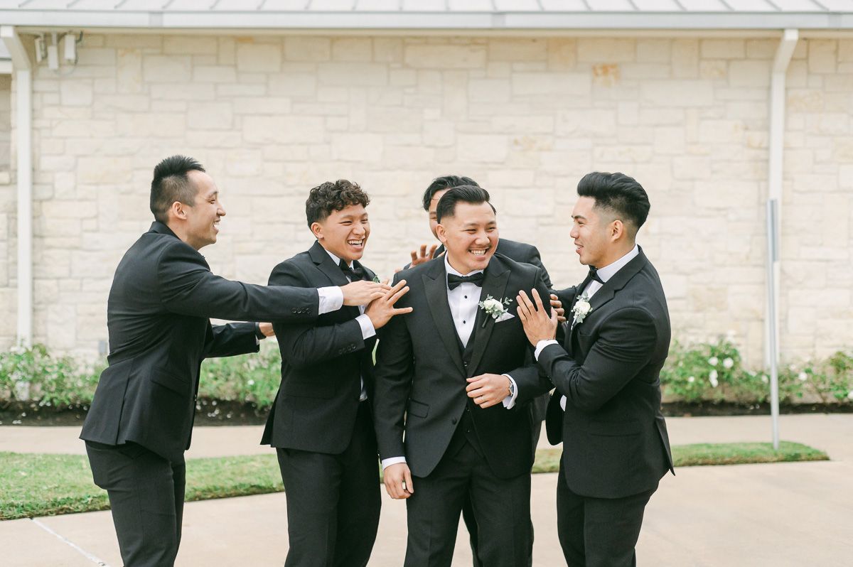 groomsmen at Briscoe Manor