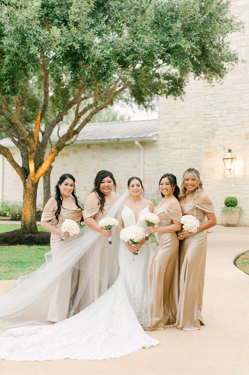 bridesmaids at Briscoe Manor