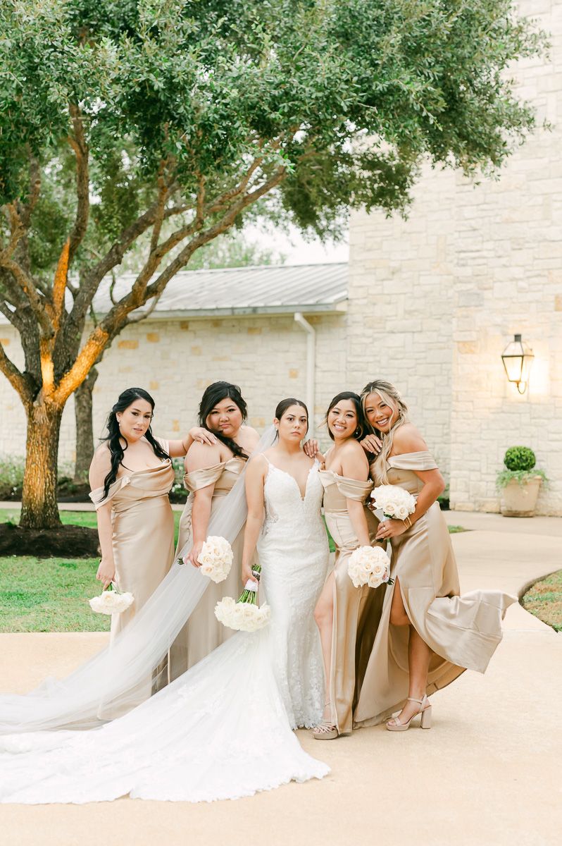 bridesmaids at Briscoe Manor