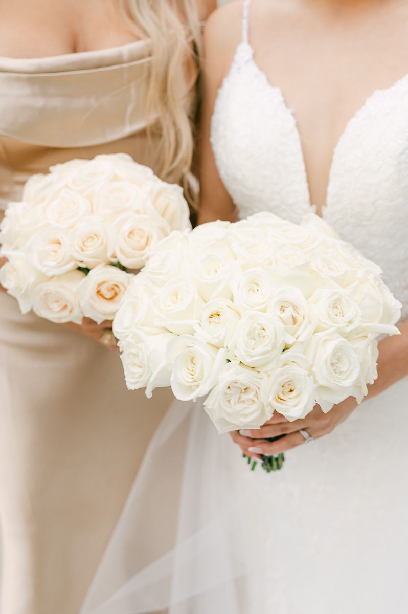 white bridal flowers
