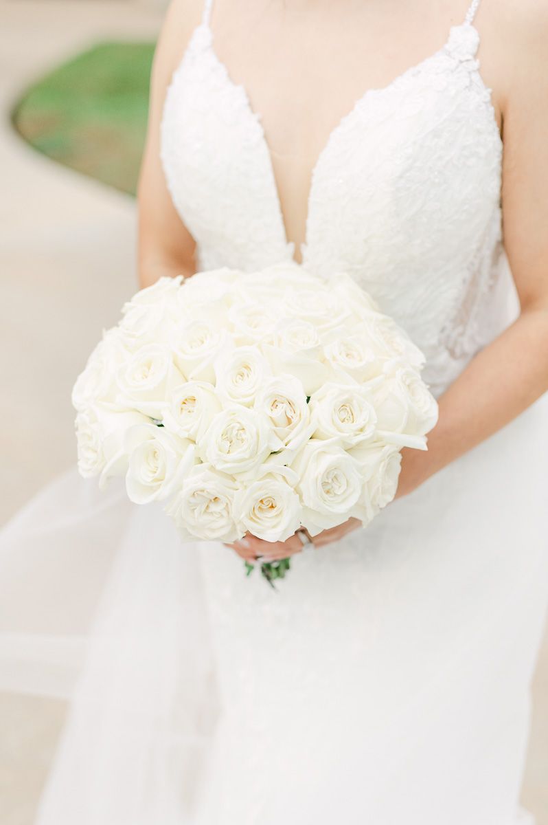 white bridal flowers